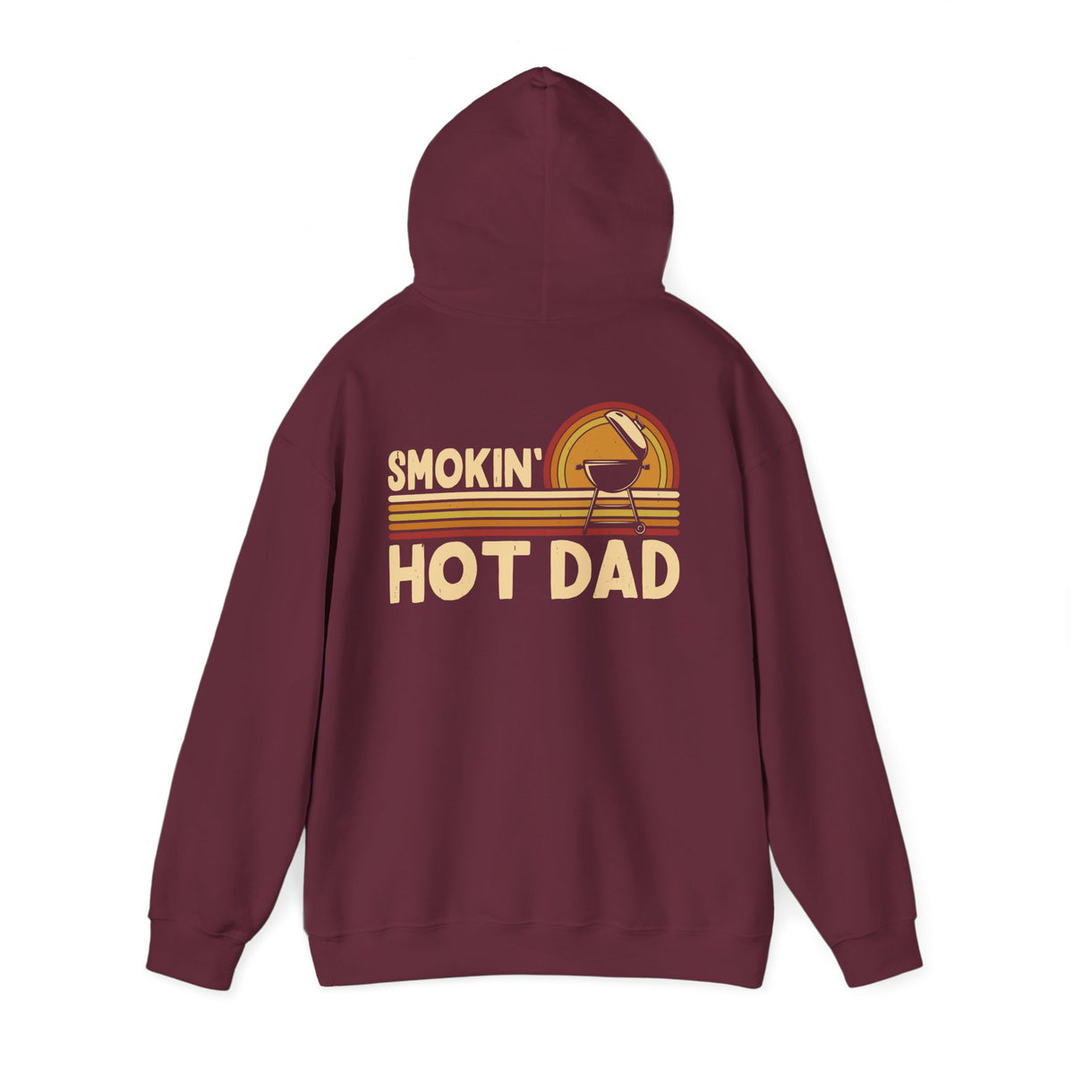 smokin' hot dad bbq hoodie hoodie front product image