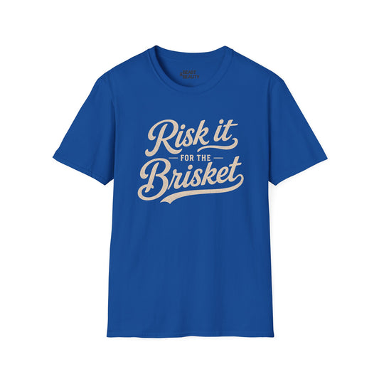 risk it for the brisket bbq t-shirt t-shirt front product image