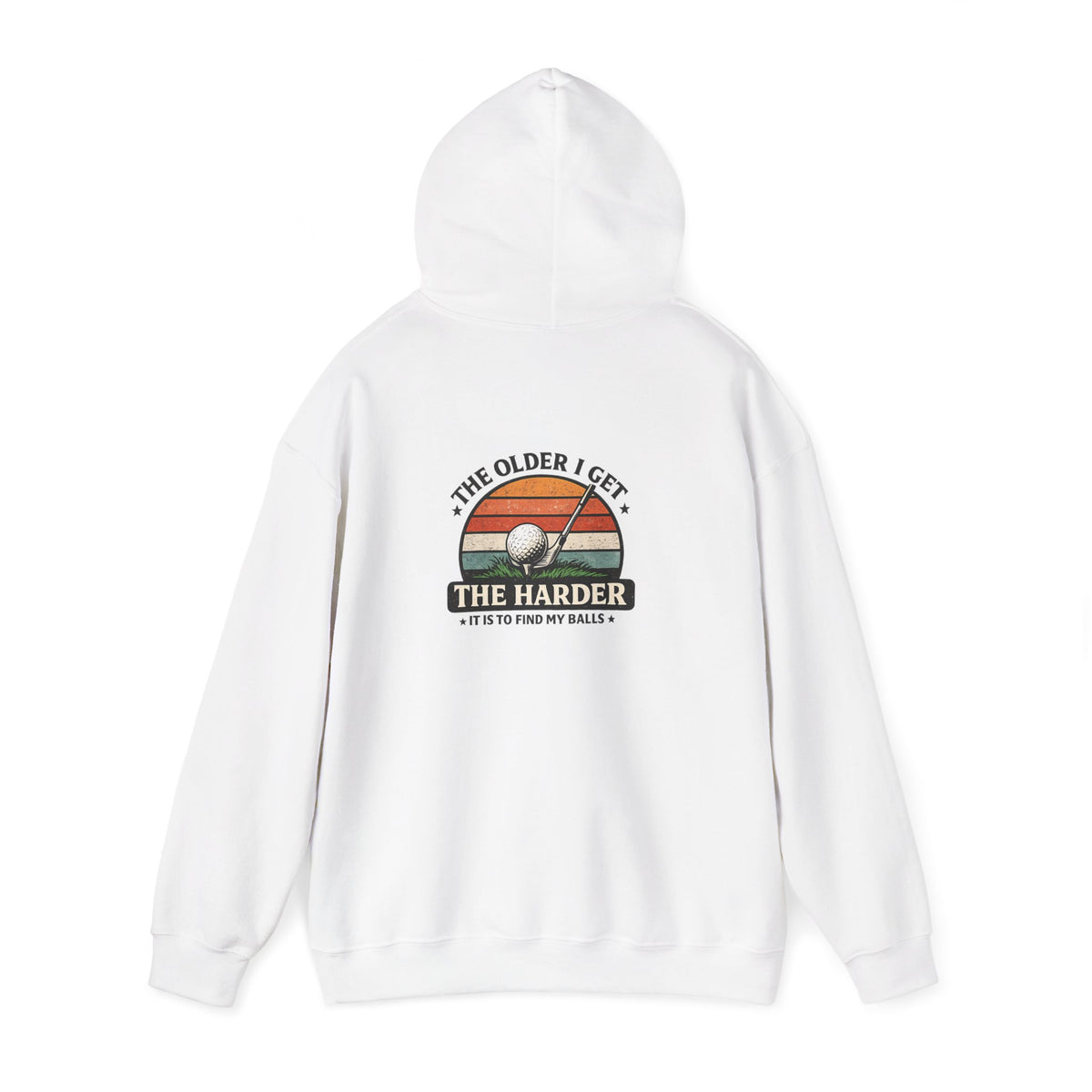 the older i get the harder it is to find my balls golf hoodie hoodie alternate colour product image