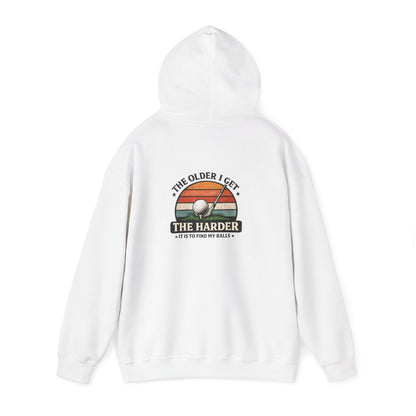 the older i get the harder it is to find my balls golf hoodie hoodie alternate colour product image
