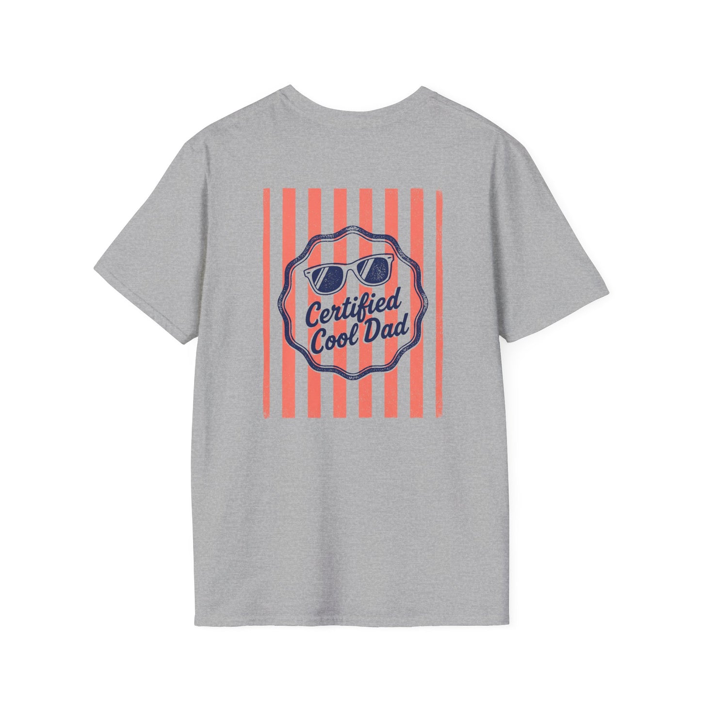 white t-shirt with certified cool dad vintage-style graphic print