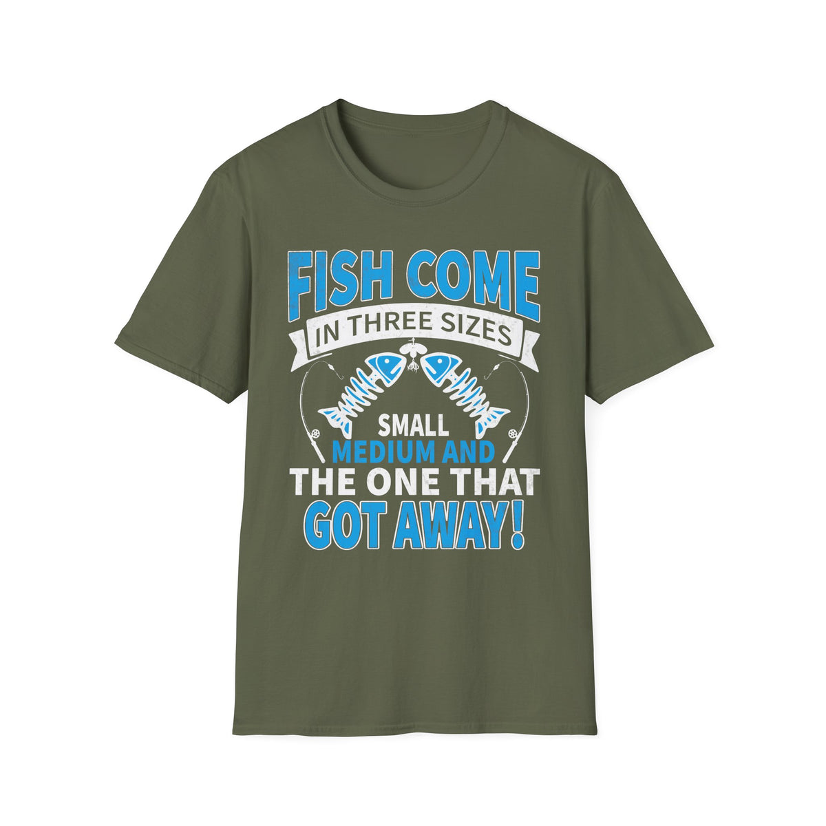 red t-shirt with funny fishing design for dad or angler gift