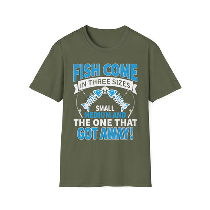 red t-shirt with funny fishing design for dad or angler gift