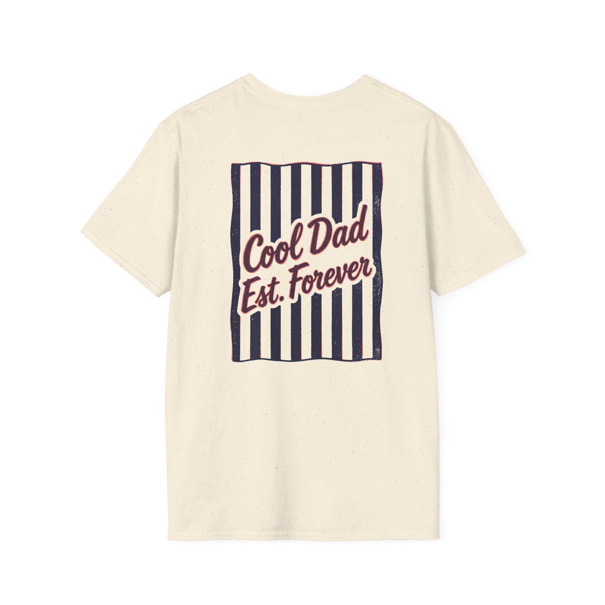 light blue vintage t-shirt with cool dad est forever slogan design for dad gift