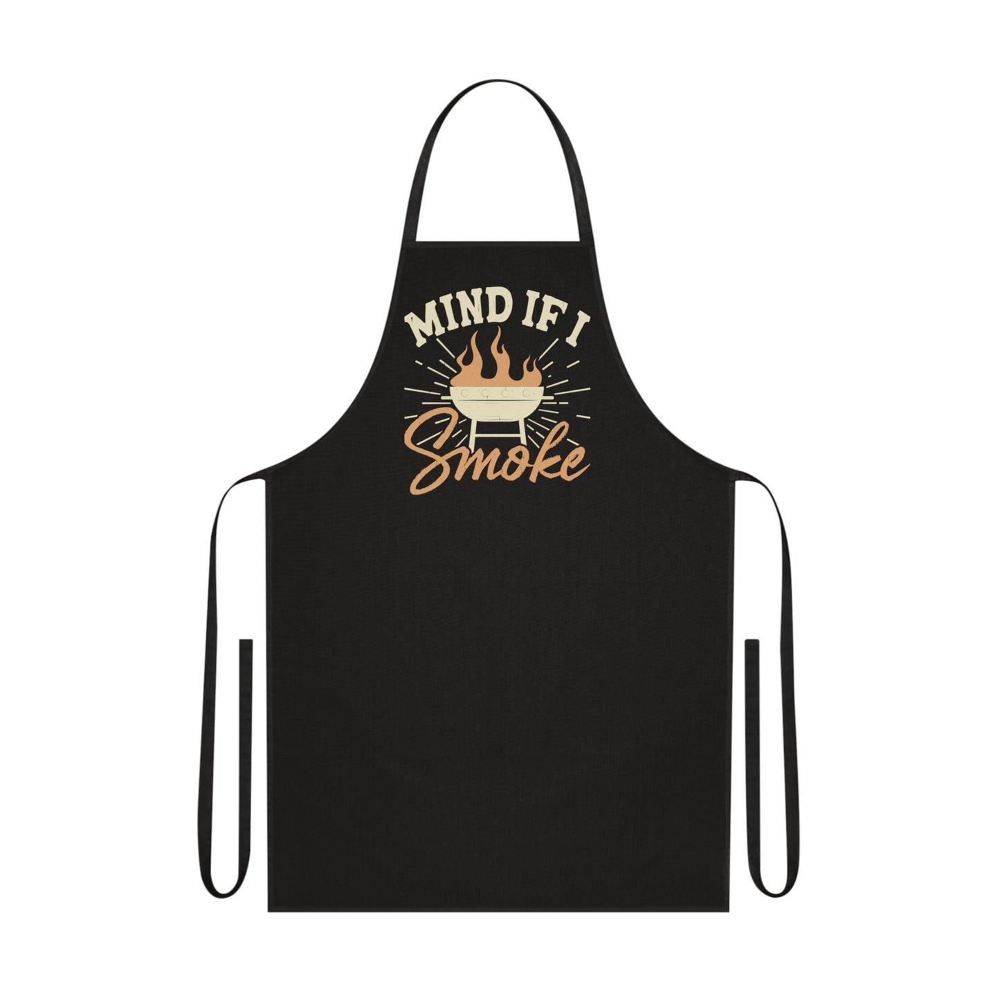 mind if i smoke bbq grilling apron clothing front product image