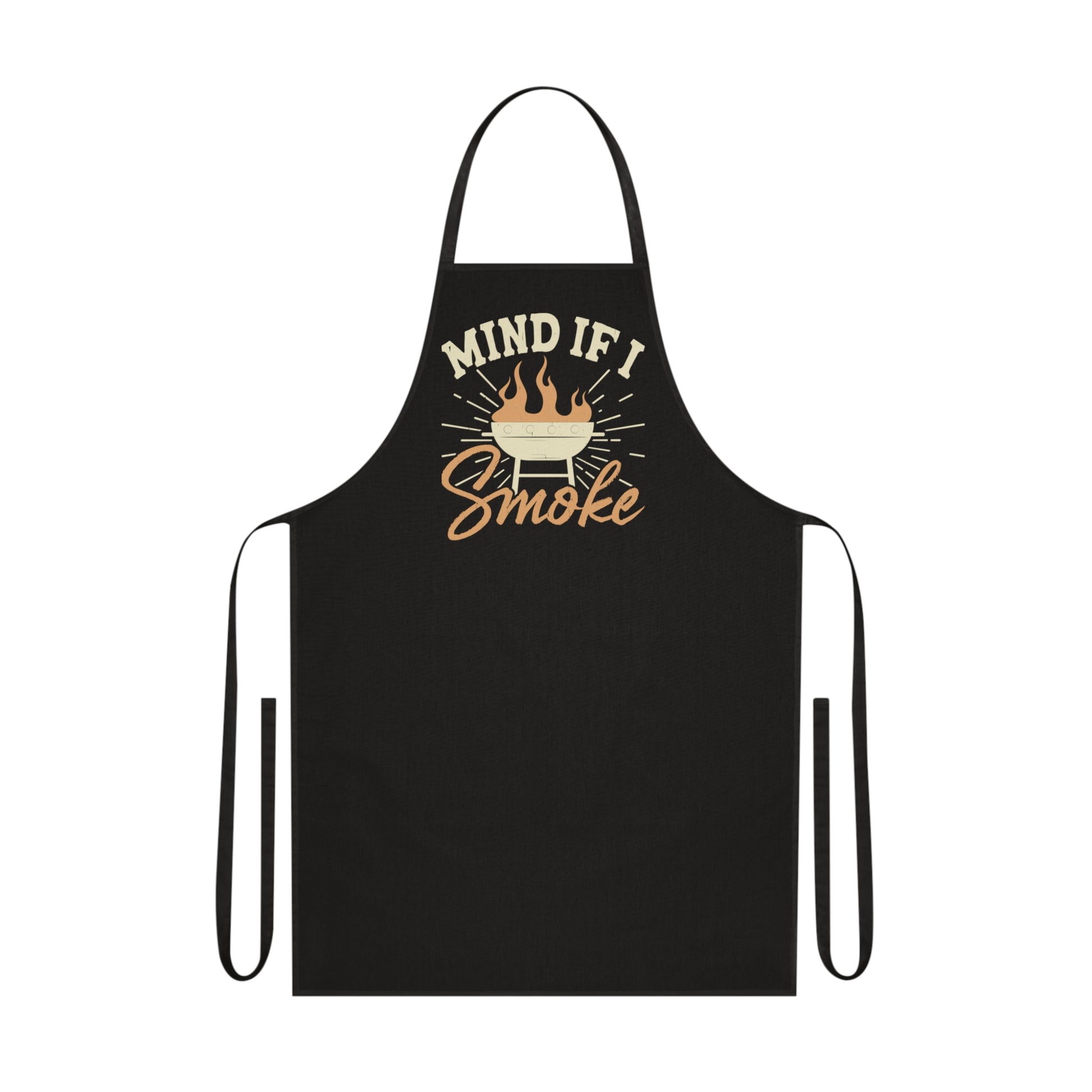 mind if i smoke bbq grilling apron clothing front product image