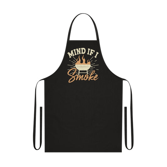 mind if i smoke bbq grilling apron clothing front product image