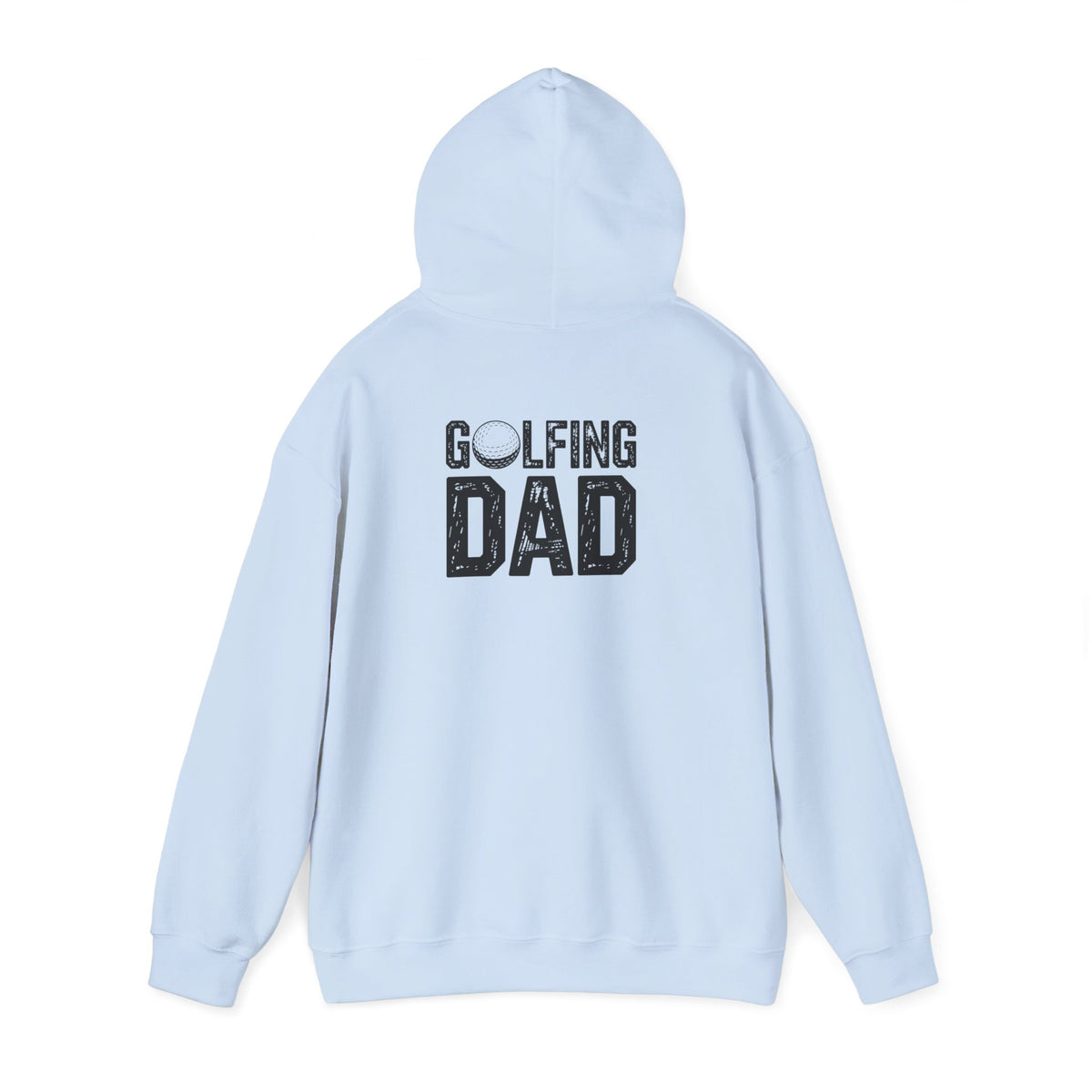 sand hoodie with golfing dad golf enthusiast print