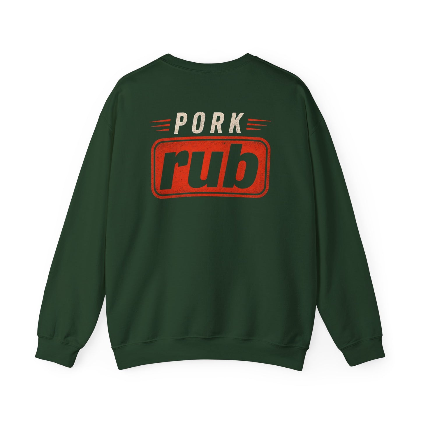 pork rub bbq pitmaster barbecue sweatshirt sweatshirt front product image