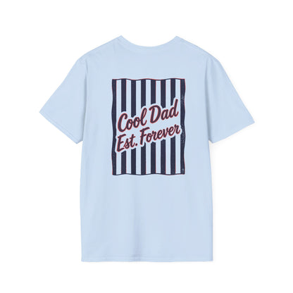 sport grey t-shirt with cool dad est forever retro graphic for fathers day