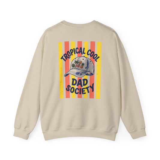 tropical cool dad society summer sweatshirt sweatshirt front product image