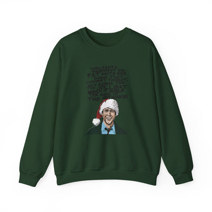 sport grey sweatshirt with griswold rant christmas graphic