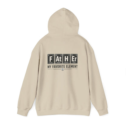 sand hoodie with father my favorite element periodic table design for dad