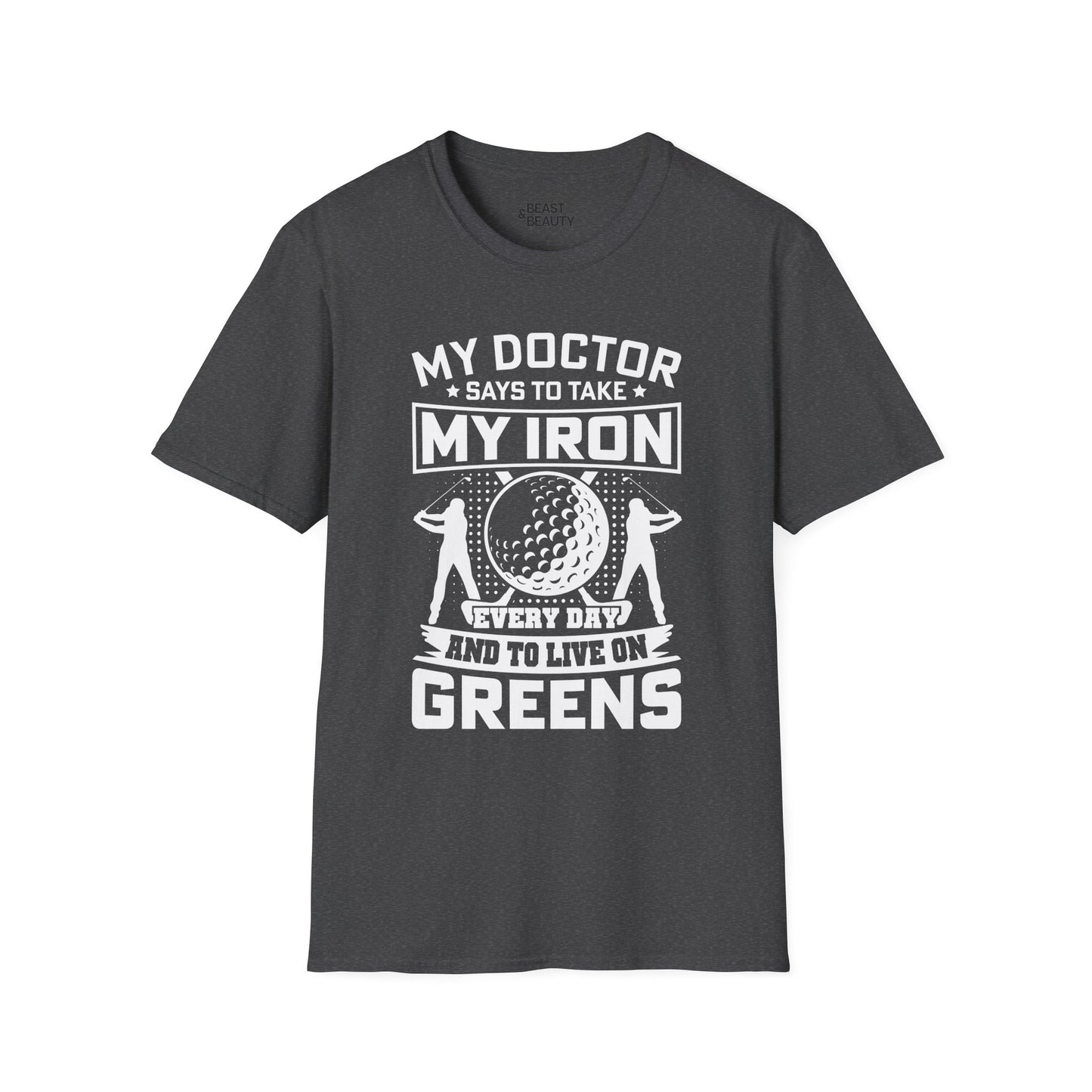 my doctor says take my iron every day golf dad t-shirt t-shirt fifth colour product image