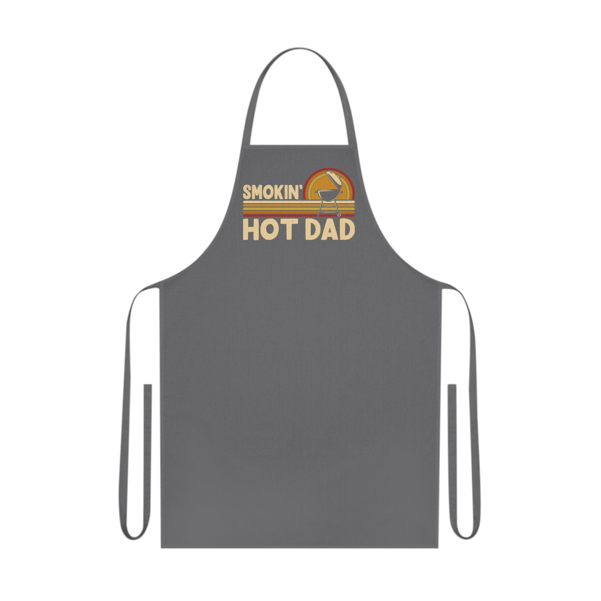 smokin' hot dad bbq apron clothing fourth colour product image