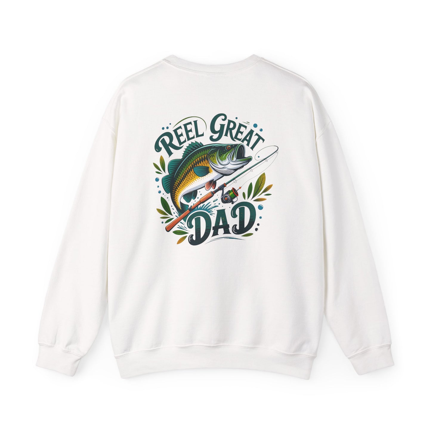 reel great dad fishing sweatshirt sweatshirt front product image