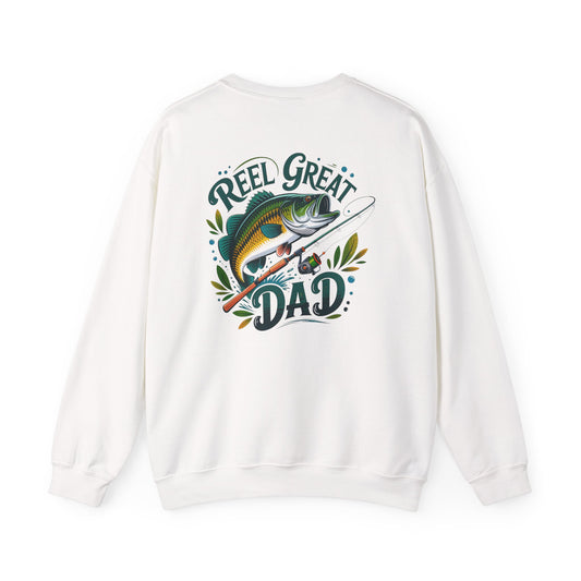 reel great dad fishing sweatshirt sweatshirt front product image