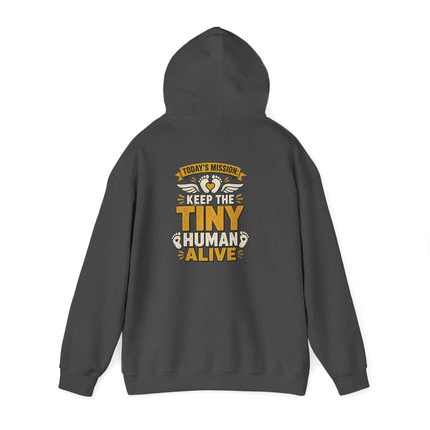 today's mission keep the tiny human alive hoodie hoodie alternate colour product image
