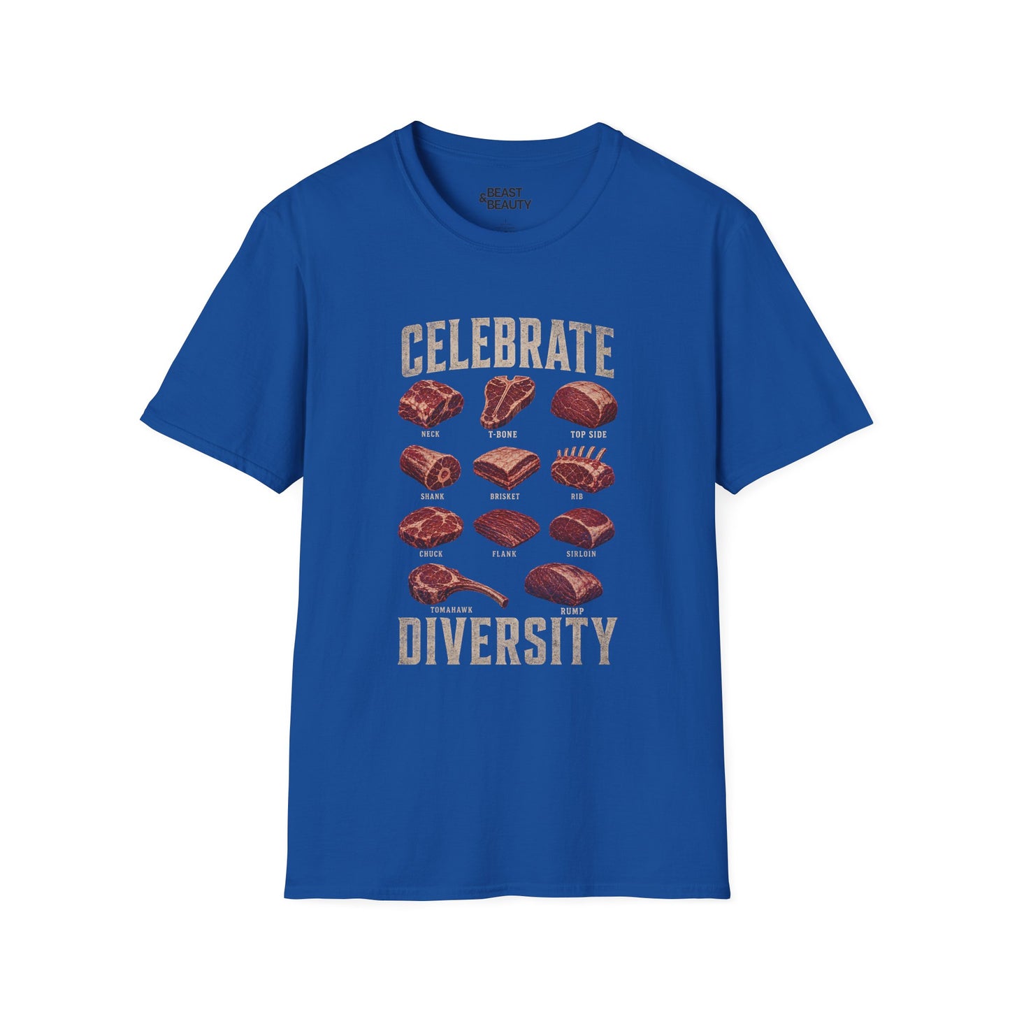 Celebrate Diversity Dad T-Shirt t-shirt product image 3 from Beast and Beauty