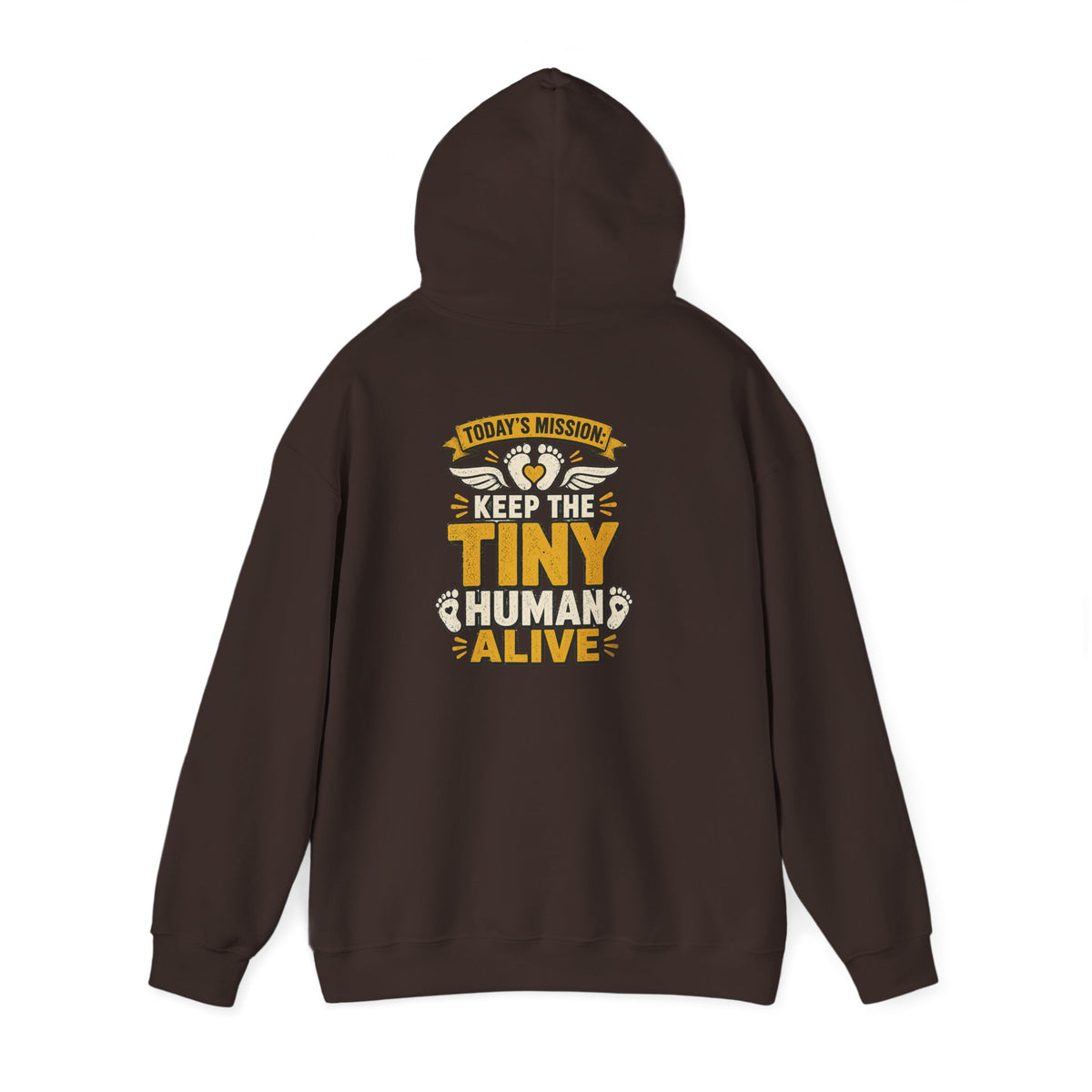 today's mission keep the tiny human alive hoodie hoodie fifth colour product image
