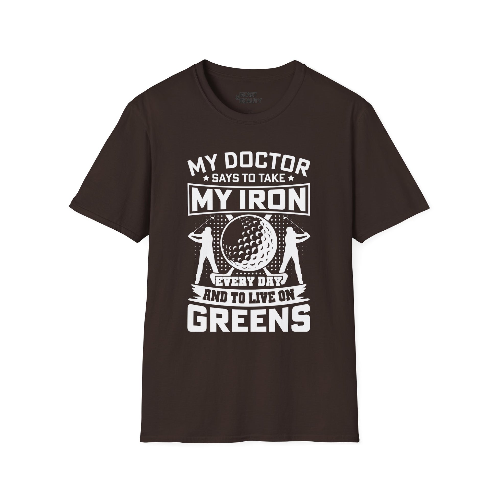 my doctor says take my iron every day golf dad t-shirt t-shirt second colour product image