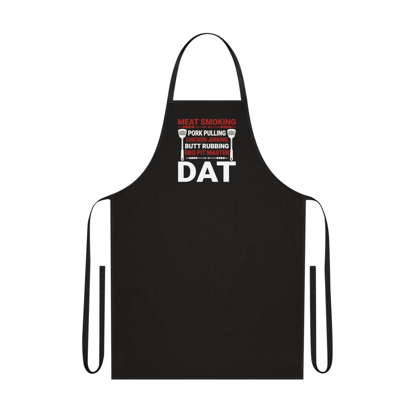 meat smoking bbq pit master apron clothing front product image