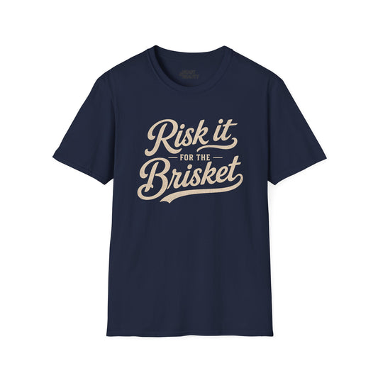 risk it for the brisket bbq t-shirt t-shirt alternate colour product image