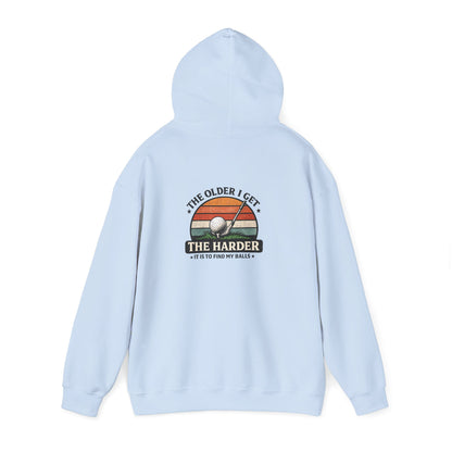 the older i get the harder it is to find my balls golf hoodie hoodie front product image