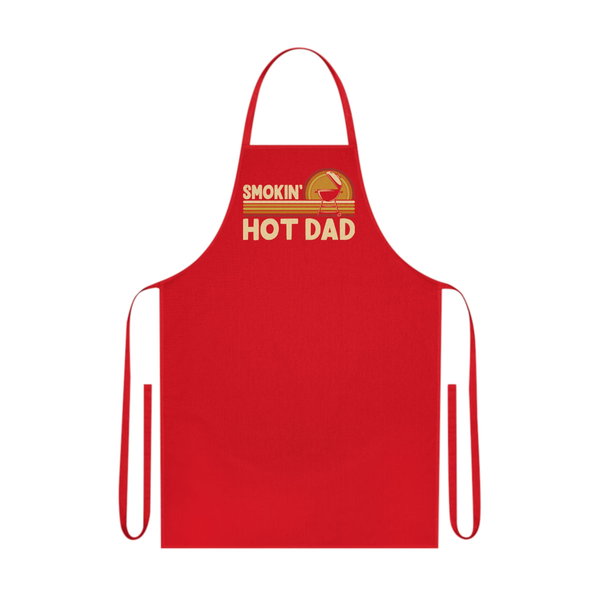 smokin' hot dad bbq apron clothing alternate colour product image