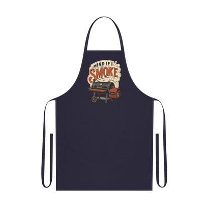 red apron with grill master design