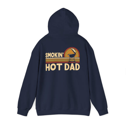 smokin' hot dad bbq hoodie hoodie alternate colour product image