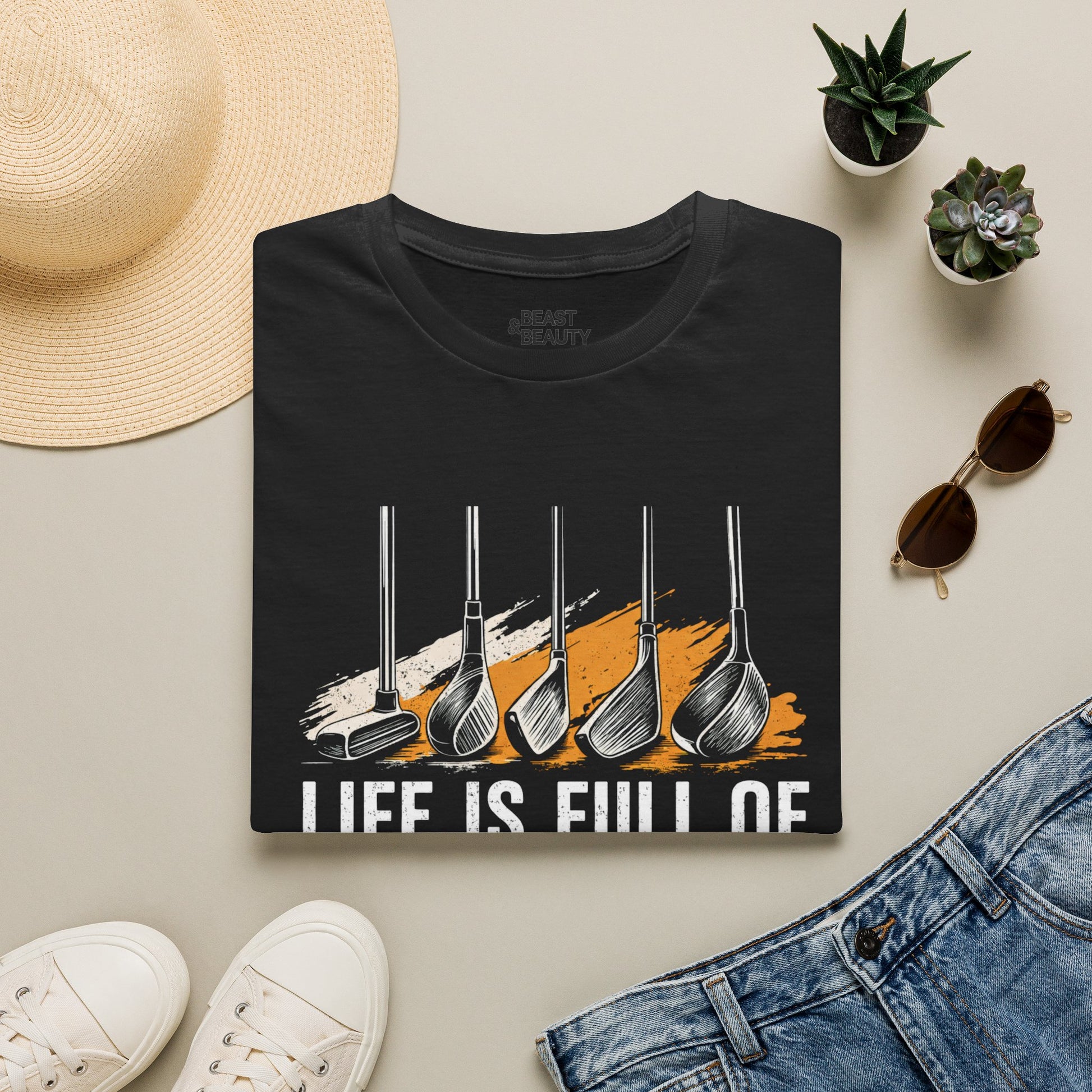 Life Is Full of Important Choices Golf T-Shirt t-shirt product image 6 from Beast and Beauty