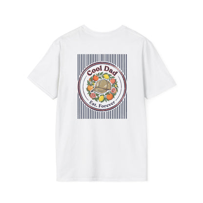 sport grey t-shirt with cool dad est forever vintage graphic print for fathers day