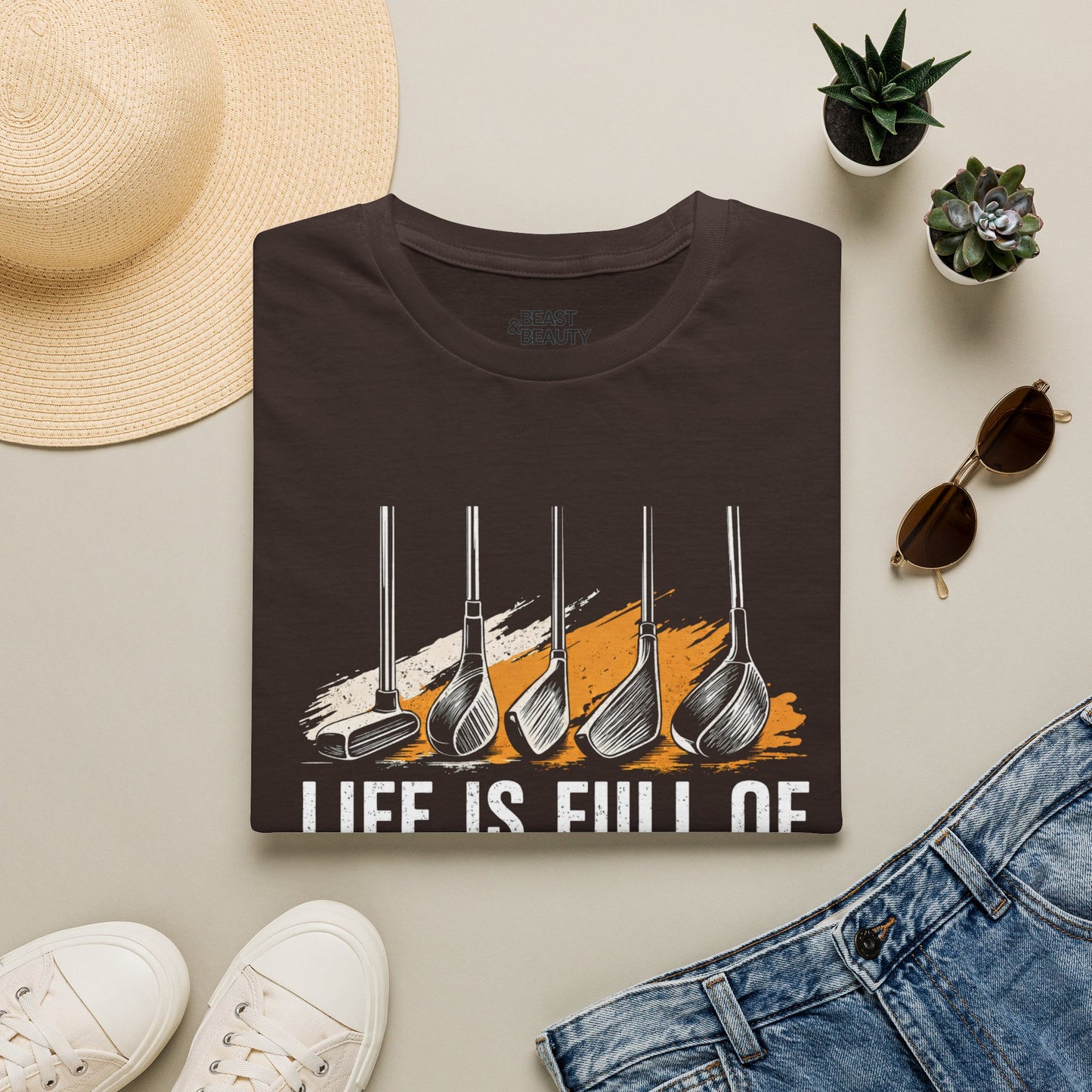 Life Is Full of Important Choices Golf T-Shirt t-shirt product image 7 from Beast and Beauty
