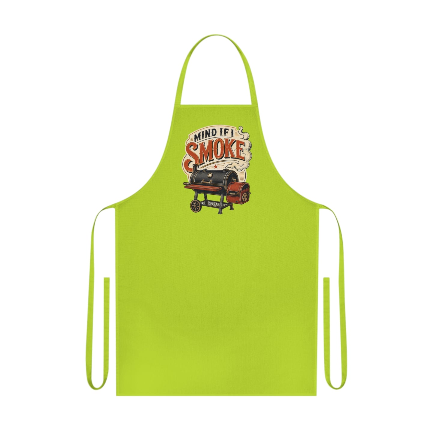 mind if i smoke bbq apron clothing front product image