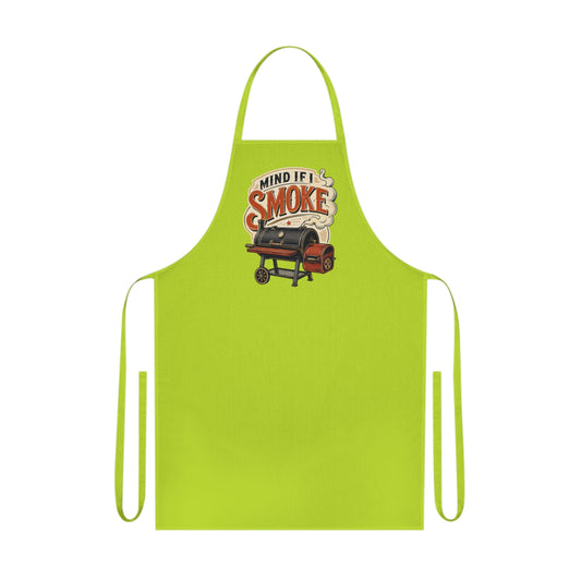 mind if i smoke bbq apron clothing front product image