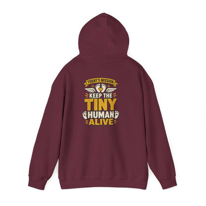 today's mission keep the tiny human alive hoodie hoodie fourth colour product image