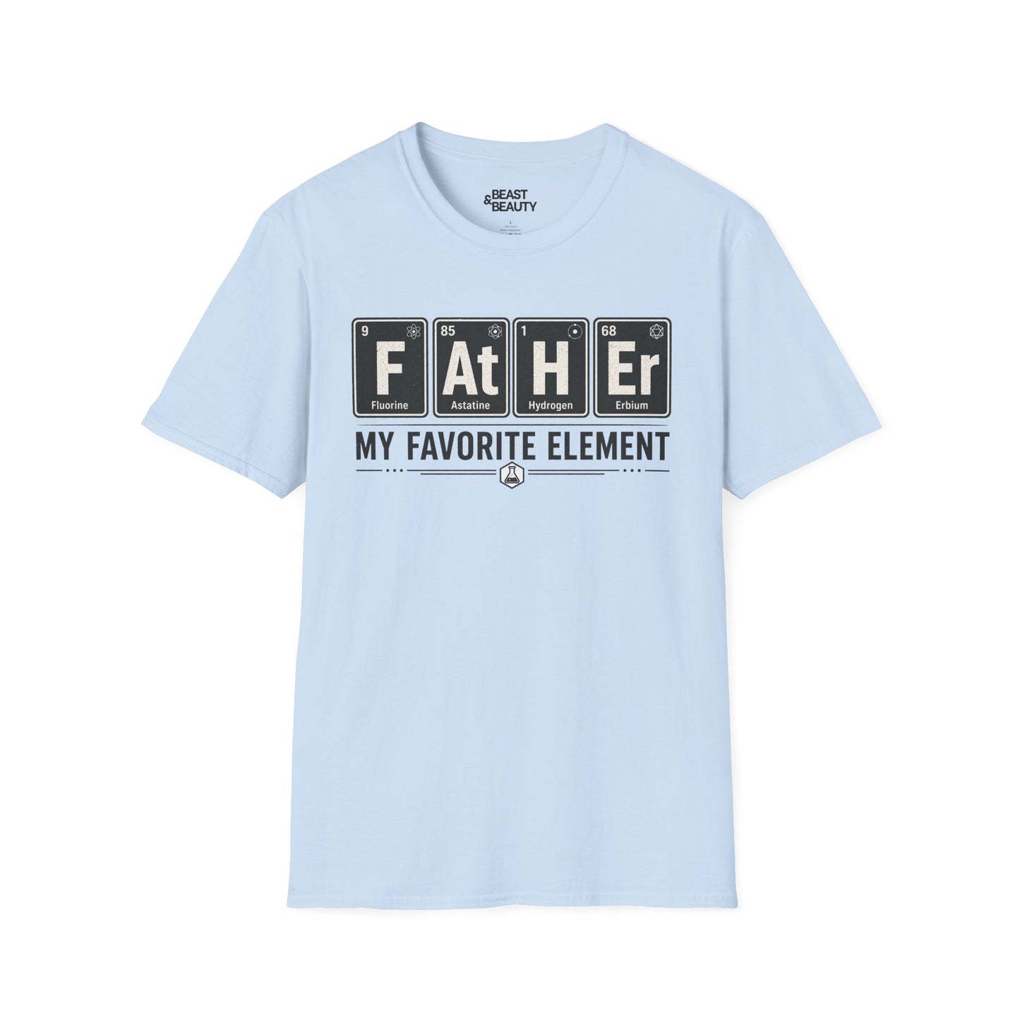 natural t-shirt with father my favorite element science dad funny print