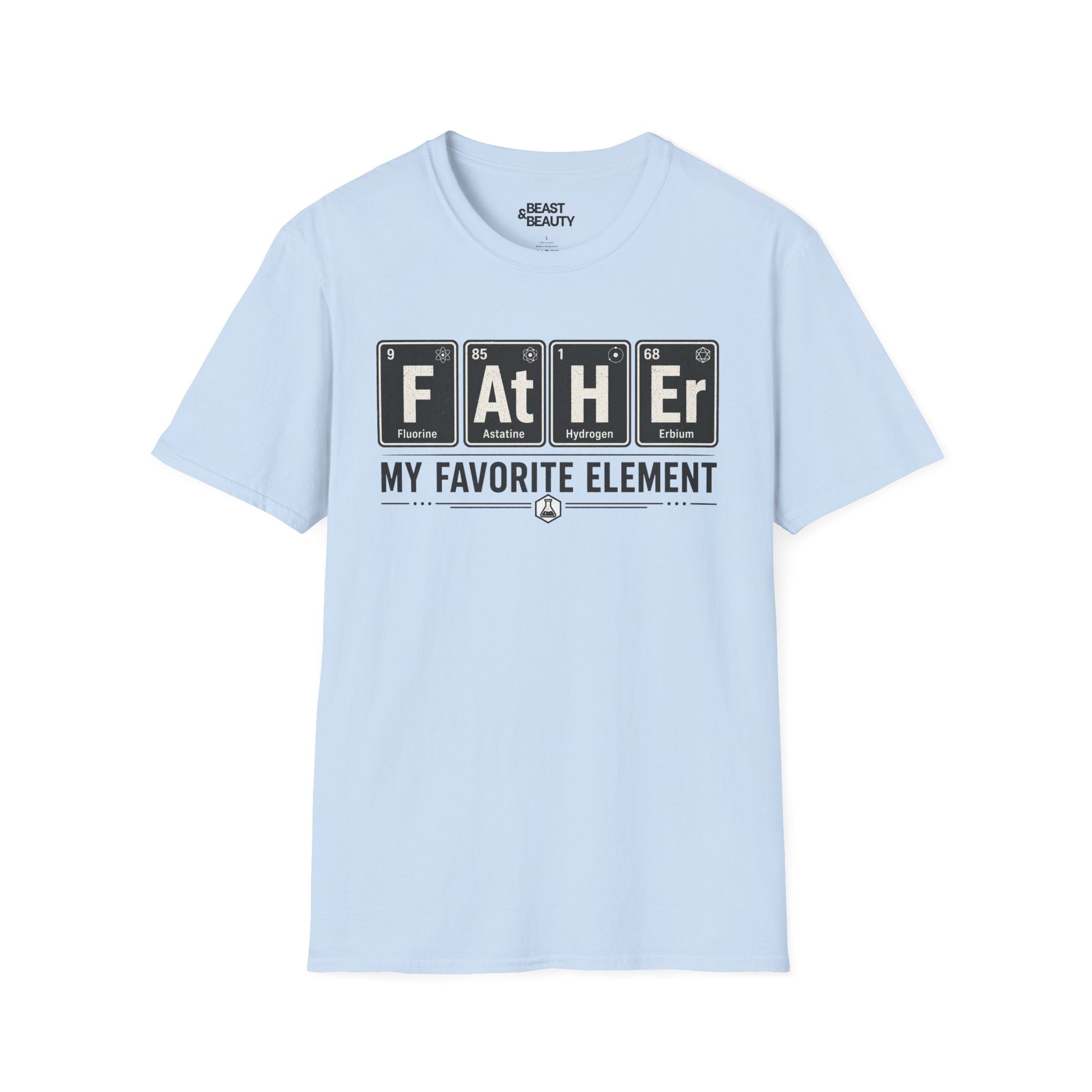 natural t-shirt with father my favorite element science dad funny print