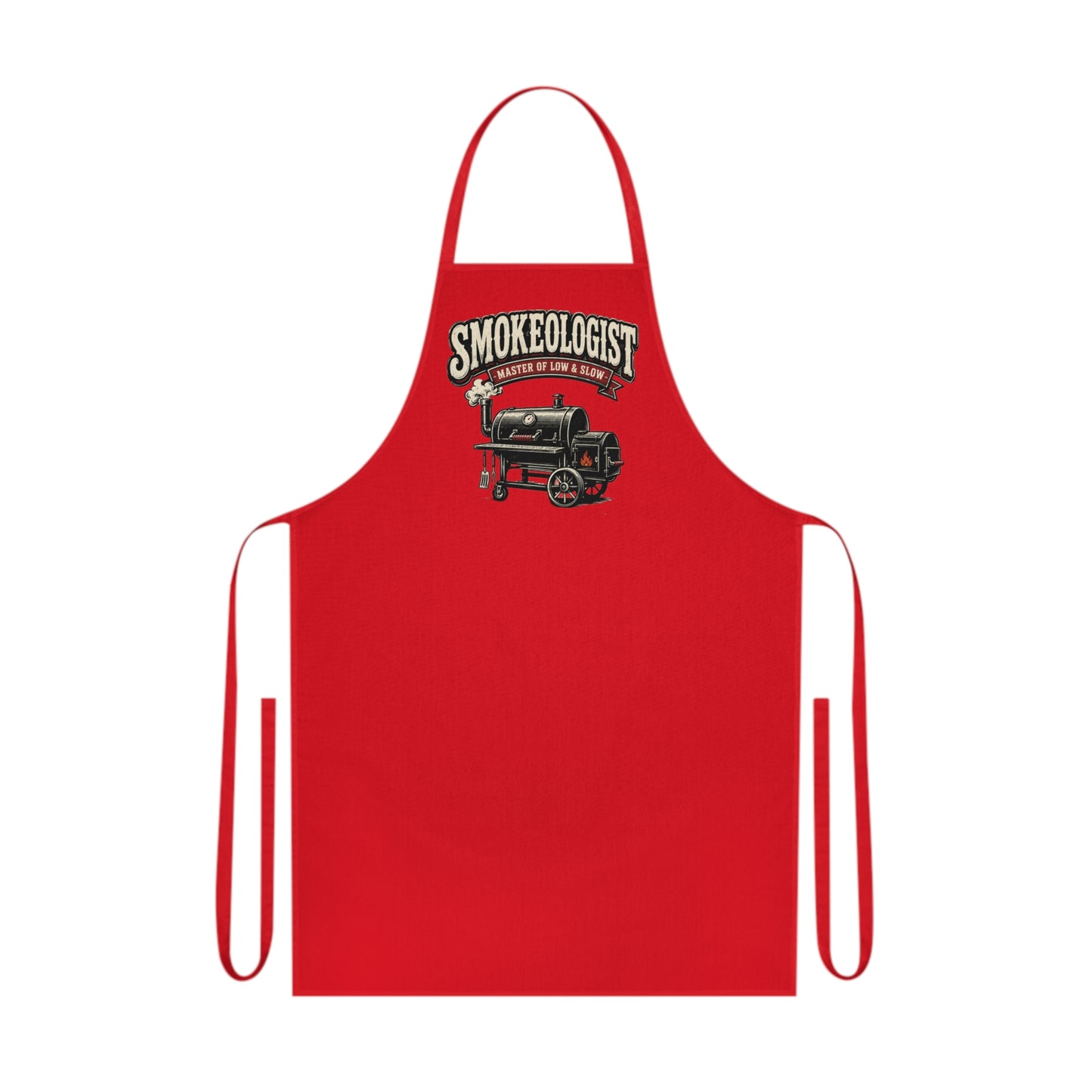 smokeologist master of low & slow bbq apron clothing alternate colour product image