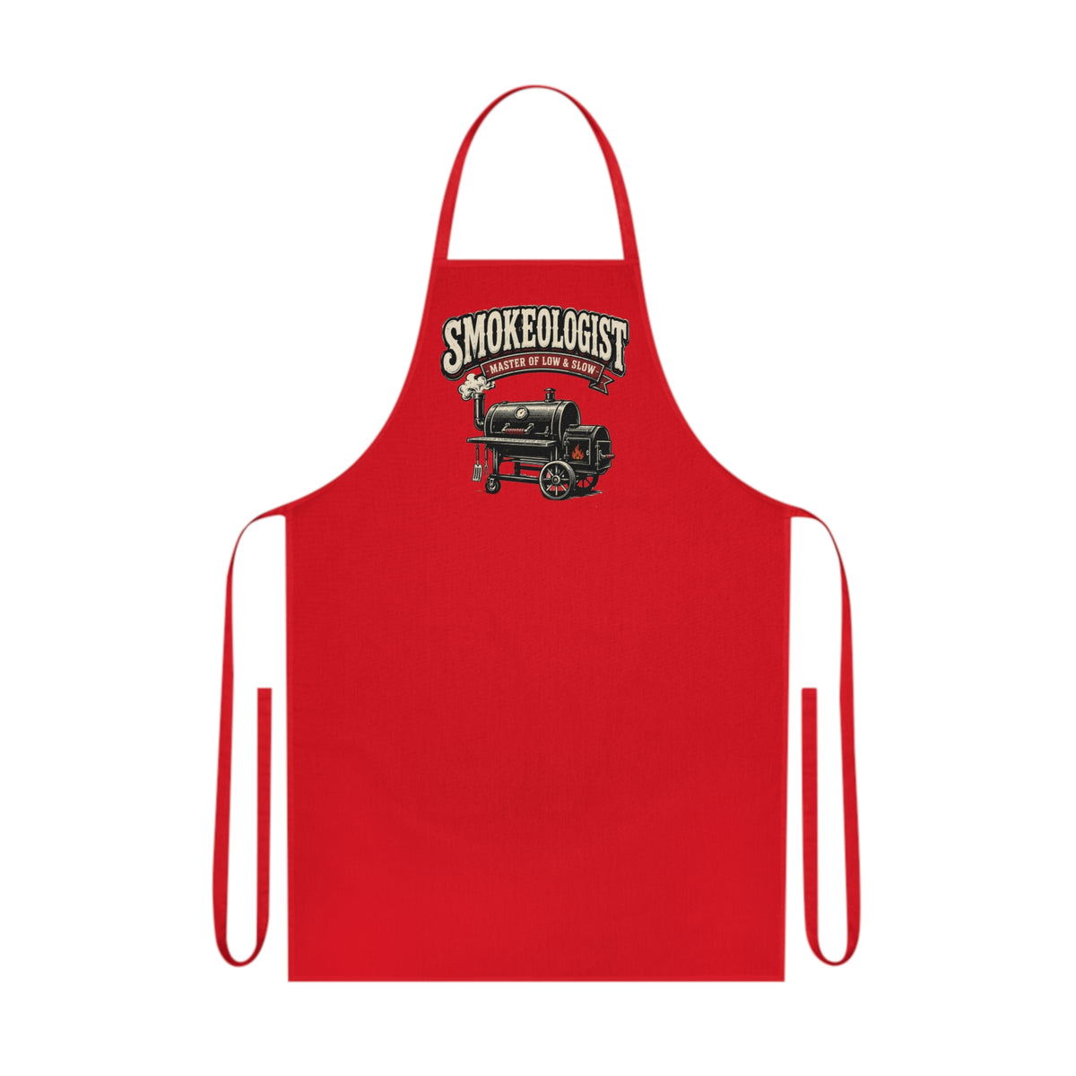 smokeologist master of low & slow bbq apron clothing alternate colour product image