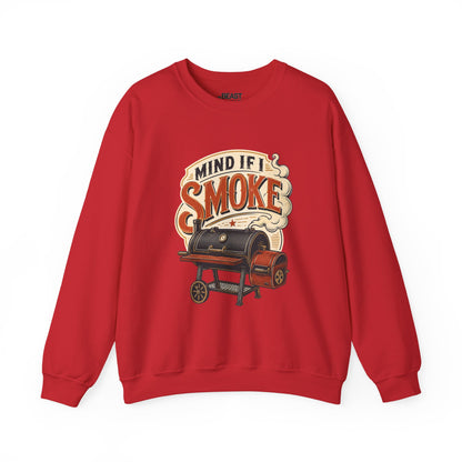sand sweatshirt with mind if i smoke bbq slogan for outdoor cooking fans