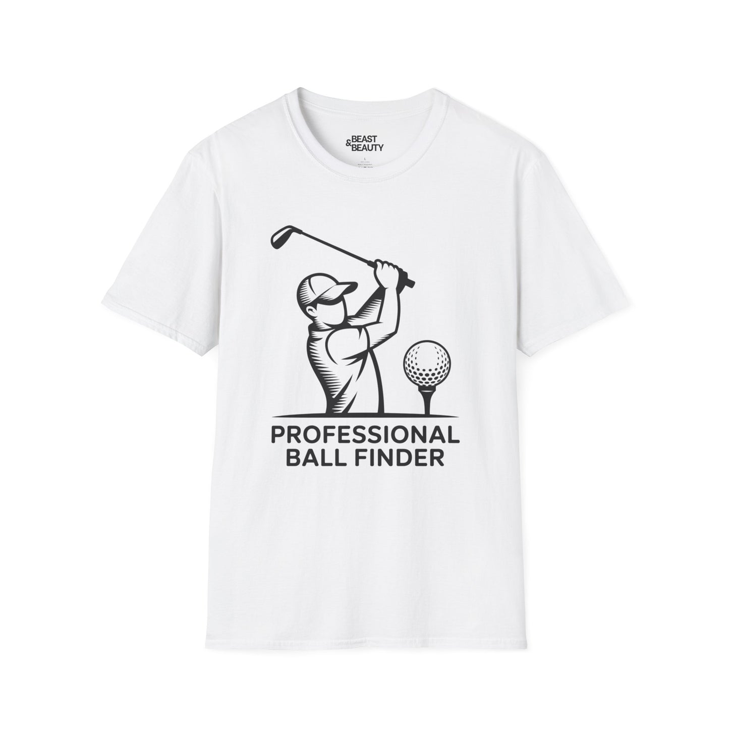 professional ball finder golf dad t-shirt t-shirt front product image