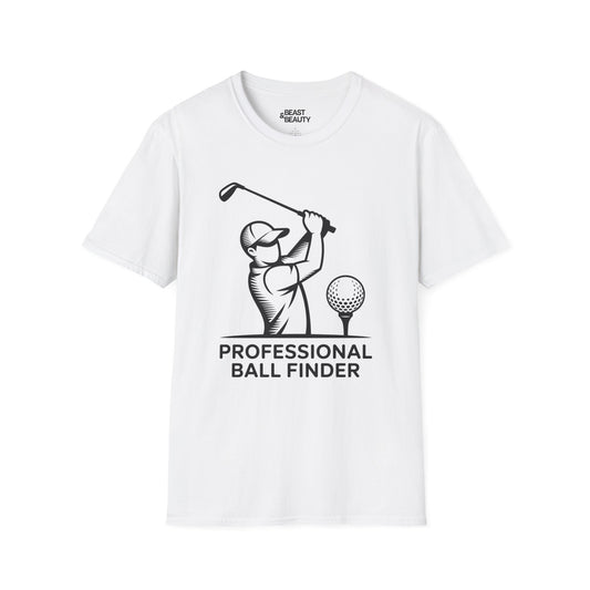 professional ball finder golf dad t-shirt t-shirt front product image