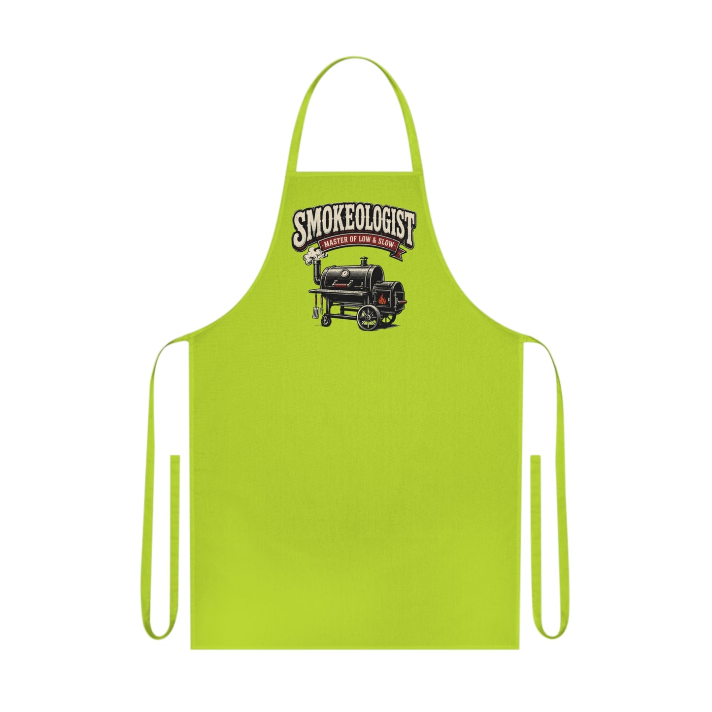 smokeologist master of low & slow bbq apron clothing front product image