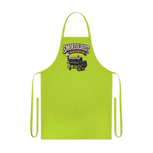 smokeologist master of low & slow bbq apron clothing front product image