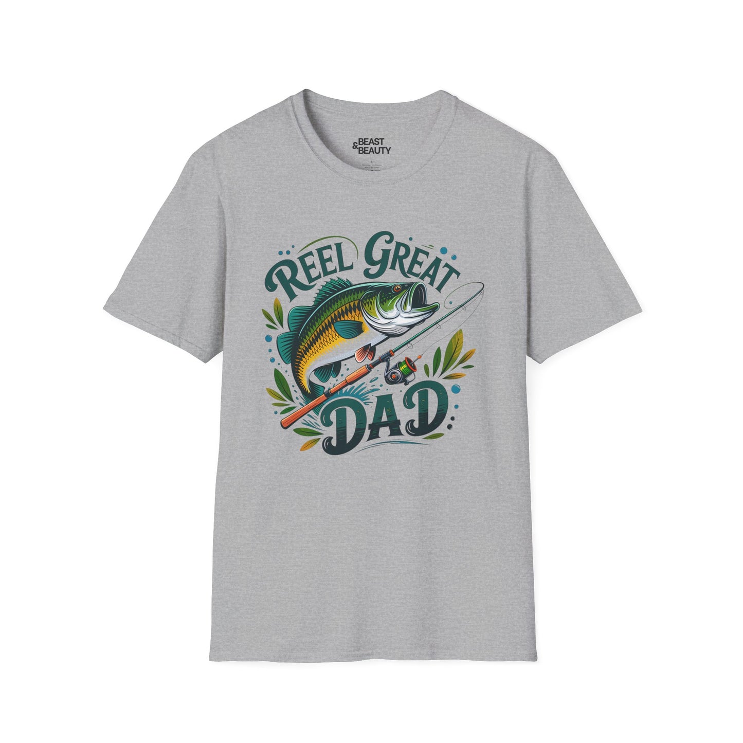 reel great dad father's day fishing t-shirt t-shirt second colour product image
