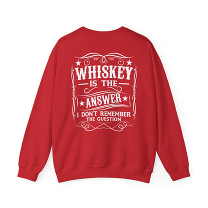 whiskey is the answer sweatshirt sweatshirt sixth colour product image