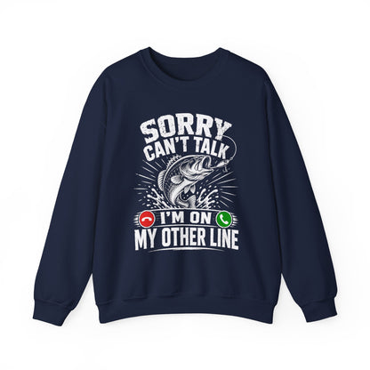 maroon sweatshirt with funny fishing slogan printed front