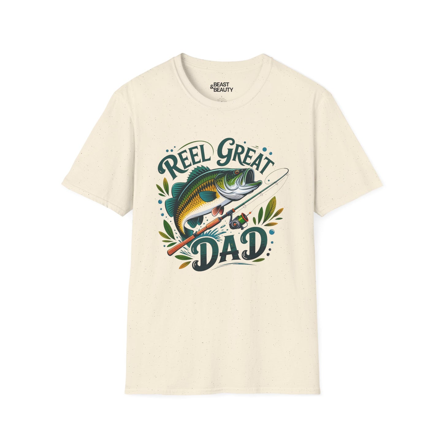 reel great dad father's day fishing t-shirt t-shirt alternate colour product image